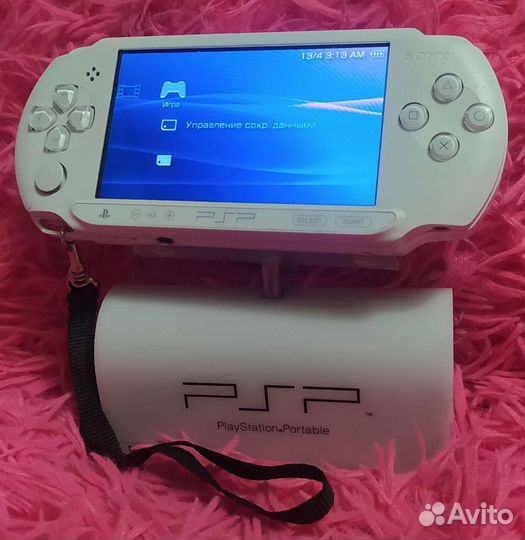 Sony PSP E1008 Белая + 32 GB + Коробка + Комплект
