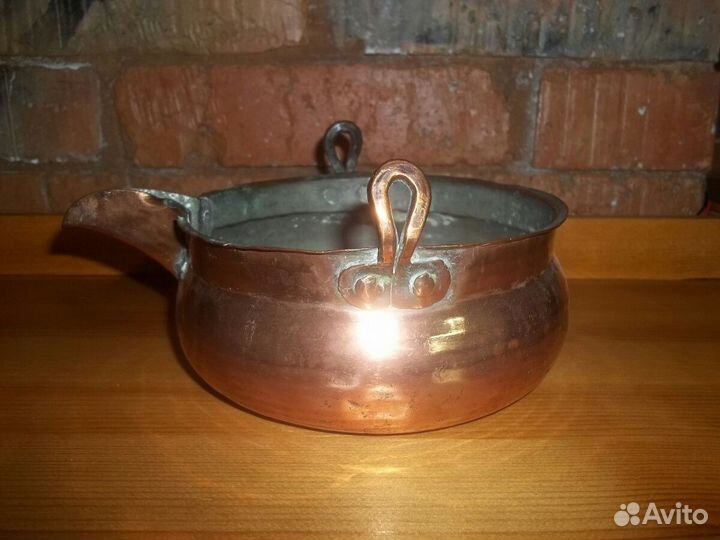 Старинный медный рукомойник,рыльник