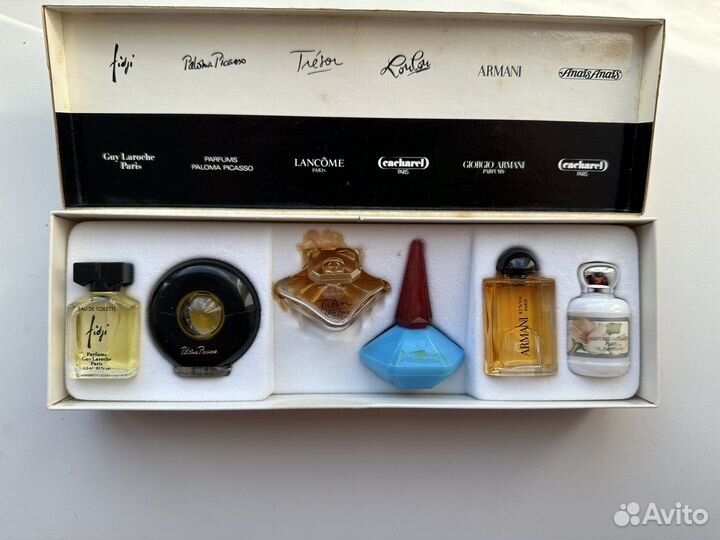 Набор миниатюр винтаж cacharel armani lancome