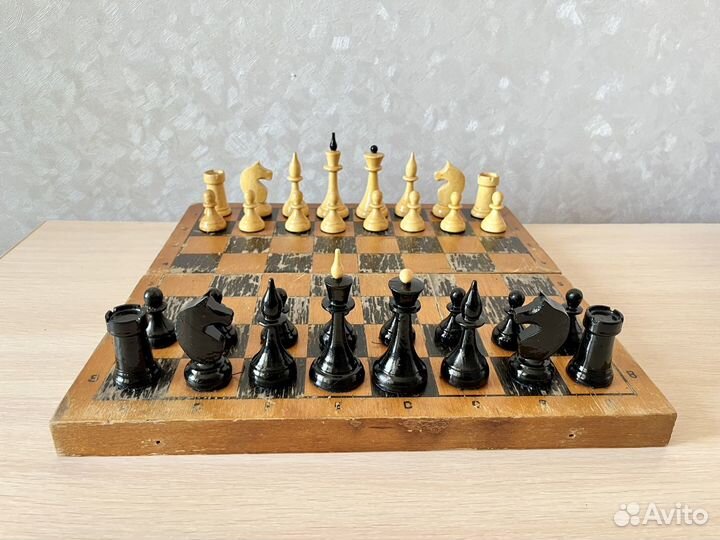 Шахматы деревянные СССР крупные 40 на 40