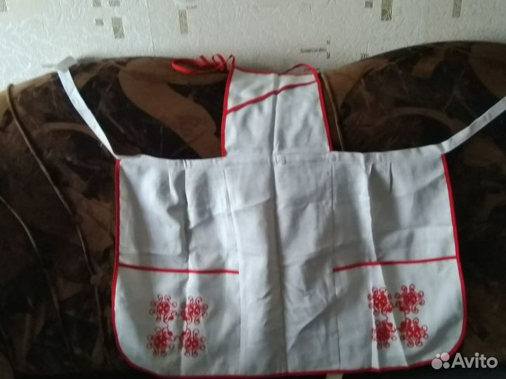 Продаю фартук Лен с вышивкой СССР