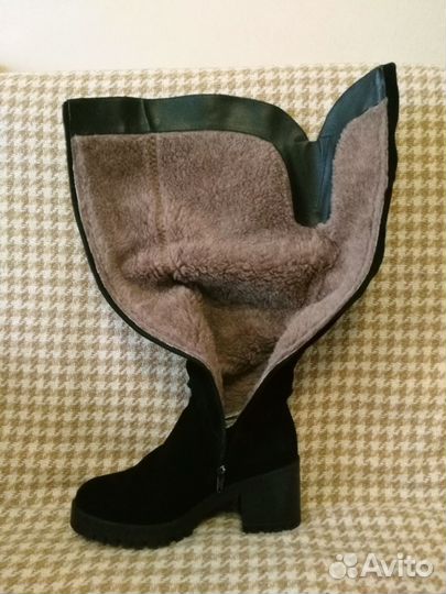 Сапоги женские зимние ботфорты 38