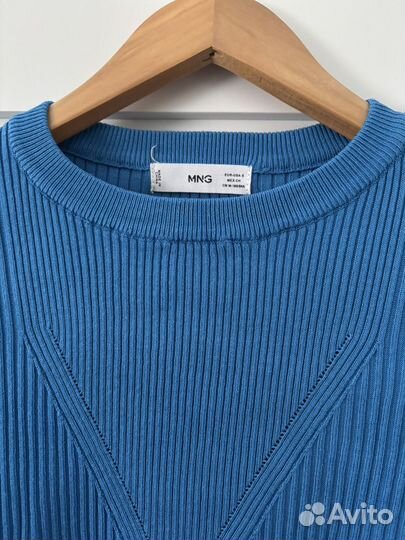 Лонгслив а рубчик mango, S