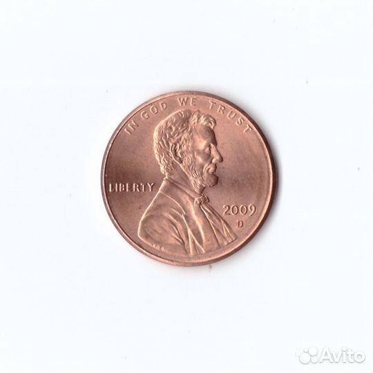 1 цент 2009 США — Детство в Кентукки. 200 лет со д