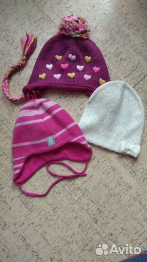 Шапочки для девочки 1-2 года Reima, Mothercare