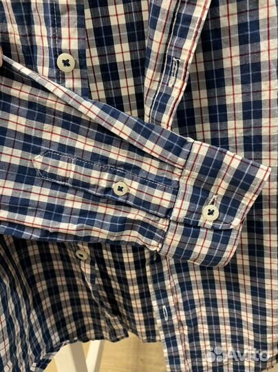 Рубашка в клетку Mango kids 128