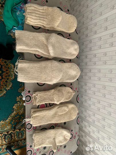 Новые вязанные носки.(овечьей шерсть)