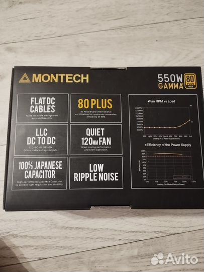 Блок питания montech gamma II 550 (новый)