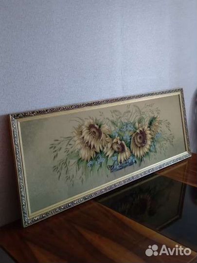 Картина гобелен Семечко 150 50см Россия хлопок 60