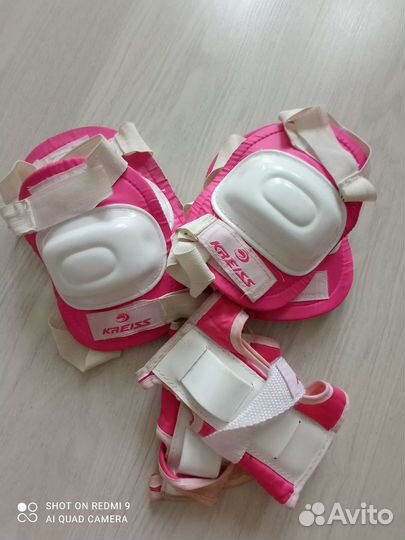 Роликовые коньки детские с защитой
