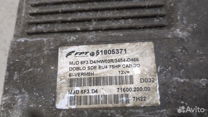 Блок управления двигателем Fiat Doblo, 2007