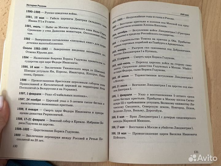 Справочник по истории