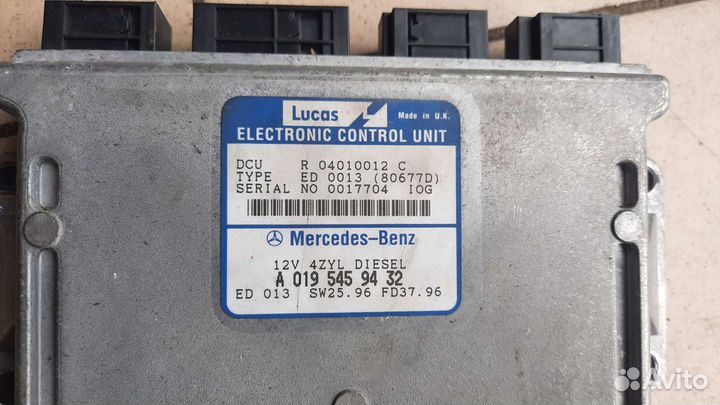 Блок управления двигателем w210 e-klass