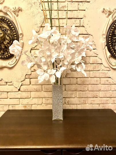 Ваза напольная с цветами