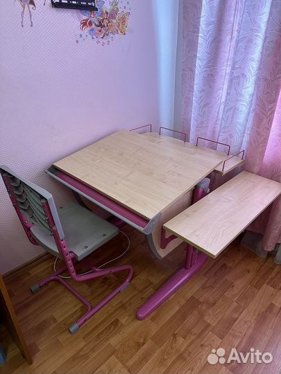 Растущая парта и стул дэми