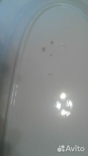 Блюдо большое старинное Кузнецов