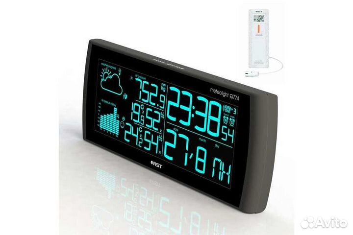 Цифровая метеостанция с радиодатчиком Rst 88774 Погодная станция