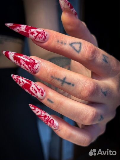 Маникюр наращивание ногтей