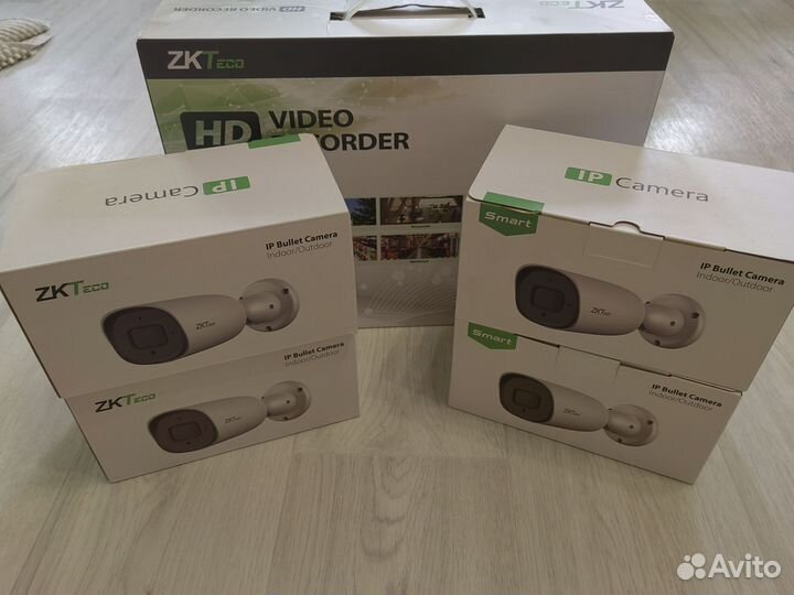 Комплект видеонаблюдения на 3 IP камеры