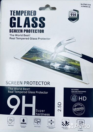 Стекло защитное iPad 2/3/4