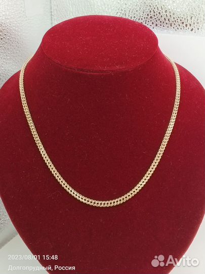 Новая цепь из золота 585 пробы Питон 50 см