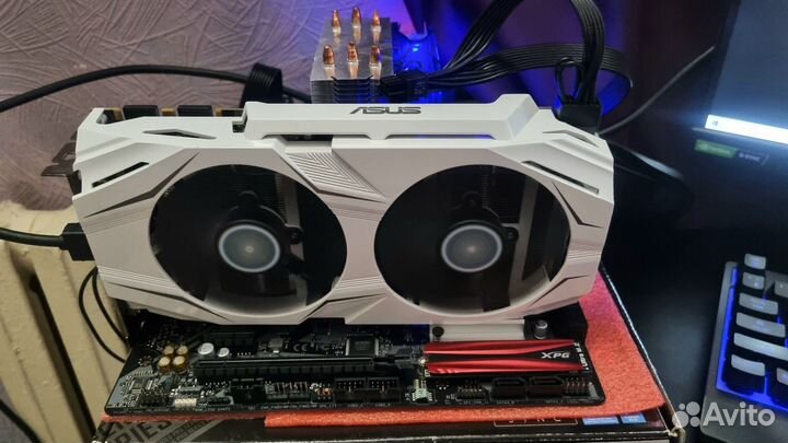 Видеокарта GTX 1070 8gb/Asus Dual/пломба