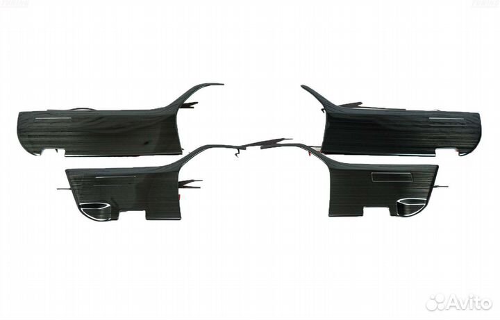 Накладки на обшивку дверей Toyota LC 200 LX570 S19