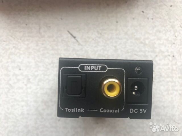 Конвертер цифро-аналоговый оптика-коаксиал-RCA
