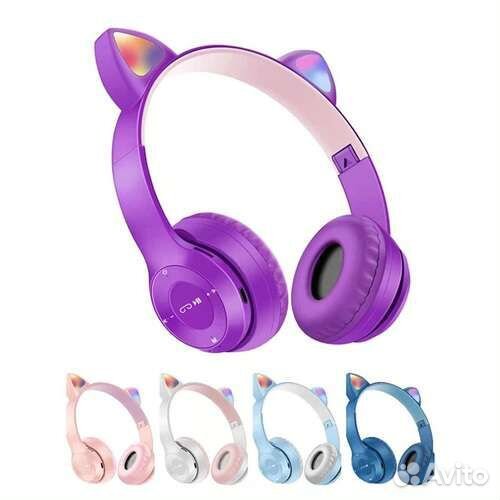 Беспроводные наушники Bluetooth с кошачьими ушками