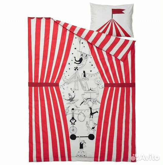 Детское постельное белье цирк икея busenkel Новое