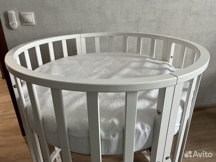 Матрас в круглую кроватку