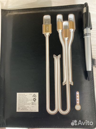 Повербанк и ежедневник + беспроводная зарядка