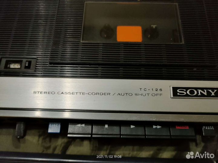 Кассетный магнитофон Sony tc-126cs (1973 г.)