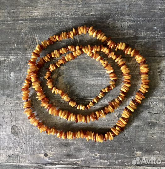 Бусы янтарные