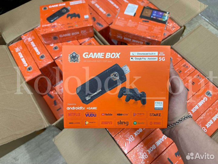Приставка Game Box Android TV 64гб Оптом