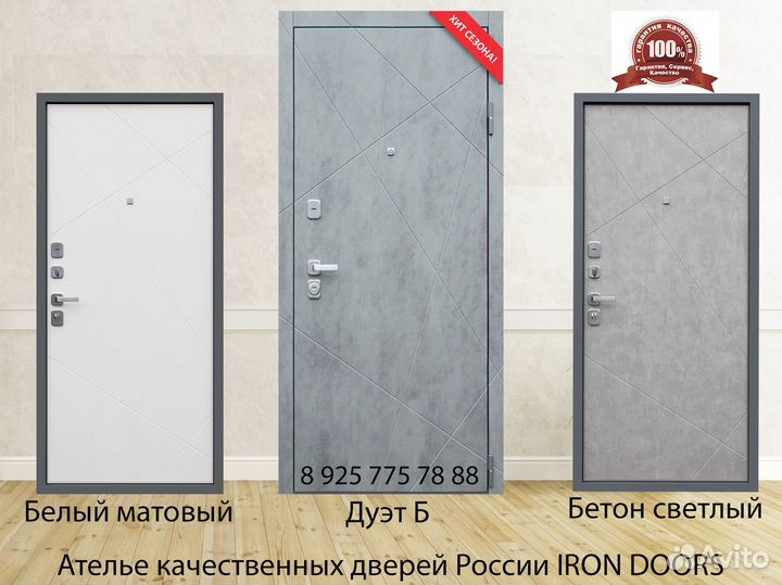 Дверь входная Дуэт Б в квартиру с шумоизоляцией