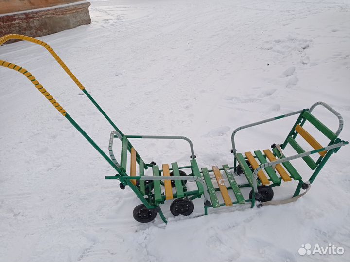 Детские санки для двоих