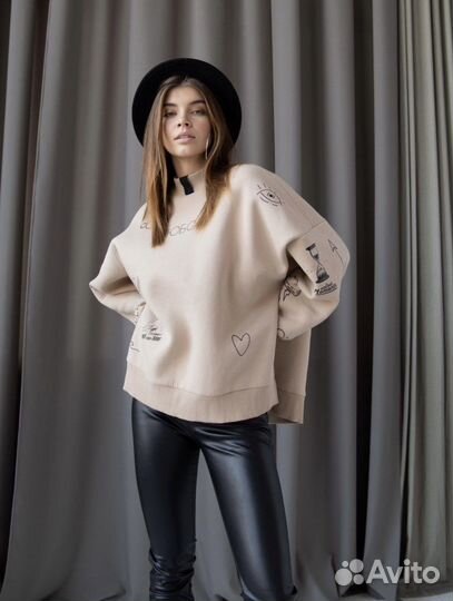 Толстовка женская утепленная