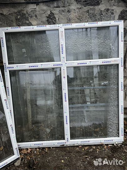 Окна пластиковые бу глухие
