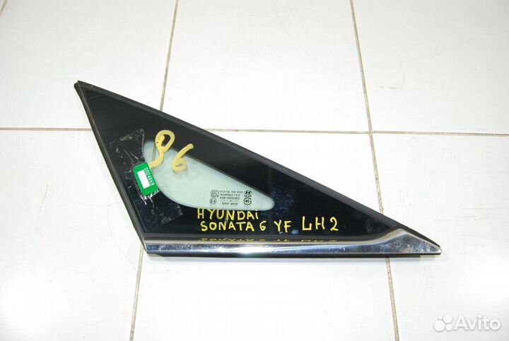 Стекло заднее левое Hyundai Sonata YF 2.4 G4KJ