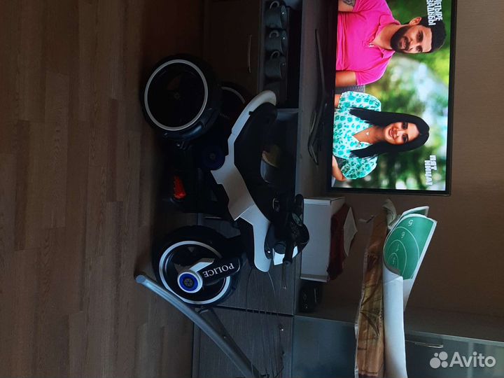 Детский электромобиль бу (мотоцикл полиции)