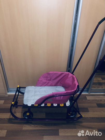 Санки с большими кооесами 700