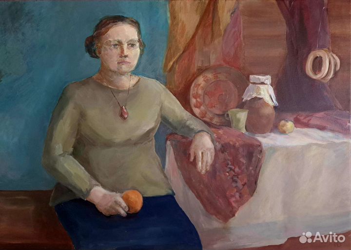 Картины маслом (учебные портреты)