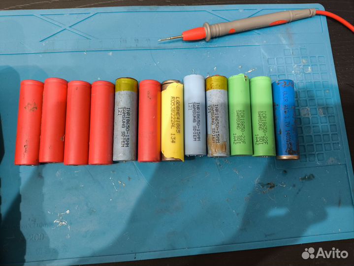 Литий ионные аккумуляторы 18650, 21700 неисправные