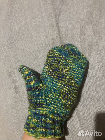 Варежки вязанные