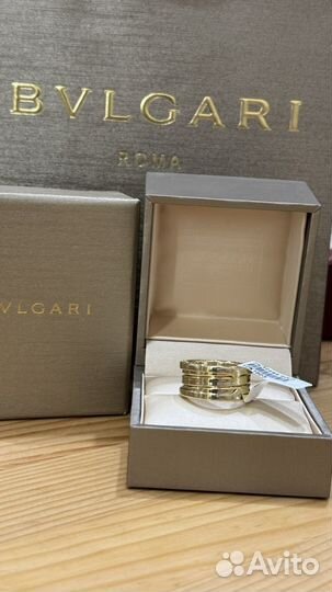 Золотое кольцо bvlgari zero