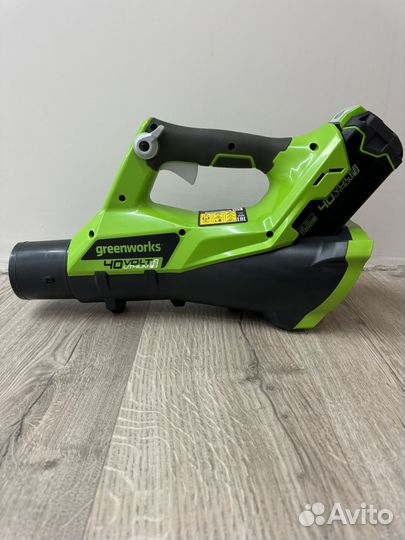 Воздуходувка Greenworks 40V комплект с АКБ и зу