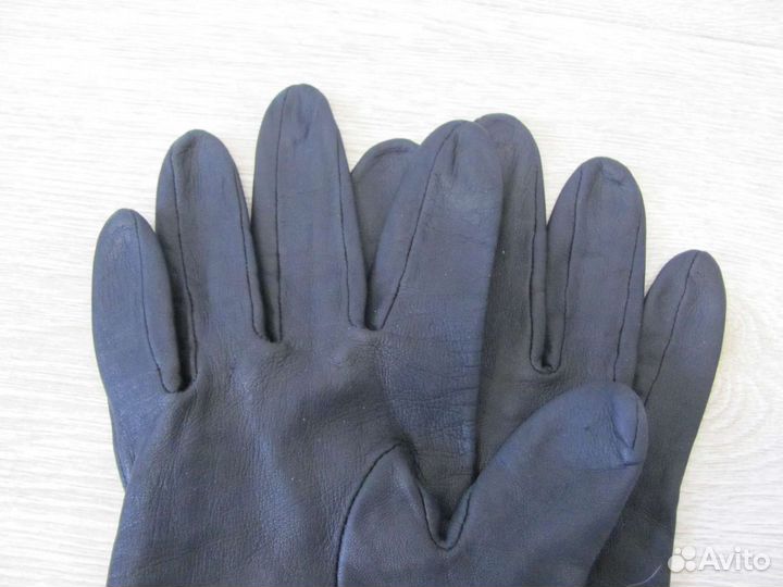 Перчатки женские кожаные, 6.5 размер