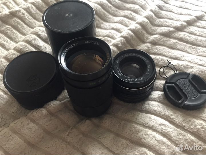 Объективы Helios 44m-7 и Юпитер 37А
