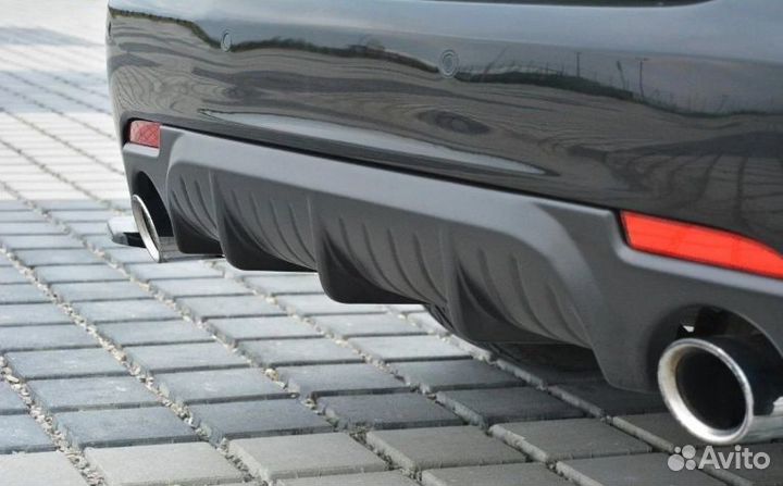 Диффузор на задний бампер Saab 9-3 рестайлинг